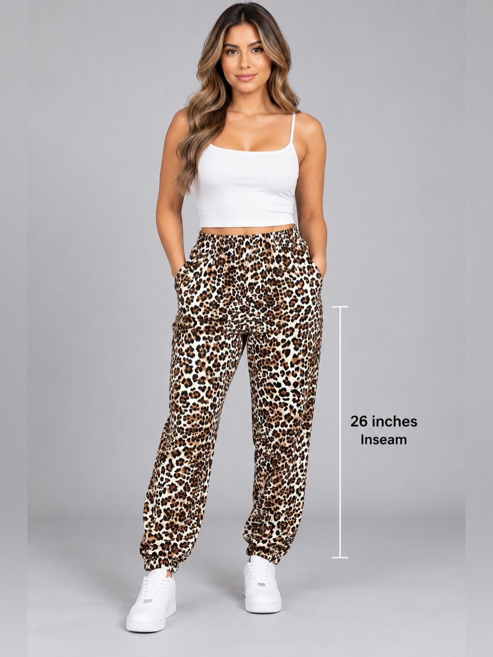 Know.One.Cares Women's Leopard Print Jogger
Pants Size Medium